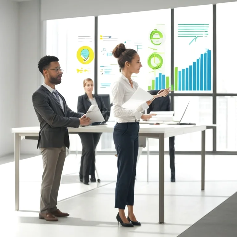 Talentberatungsgespräch in einer modernen Büroumgebung